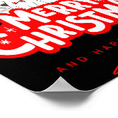 Christmas Cat Tee – Festive Kitty Holiday Art  ポスター (角)