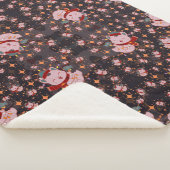 Christmas Cat With Santa Hat シェルパブランケット (3/4)