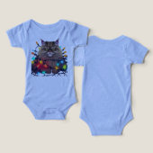 Christmas Cat Wrapped in Colorful Lights (デザイン正面&裏面)