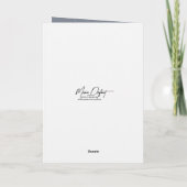 Christmas Cats Cuddling On a Snowy Fence カード (裏面)