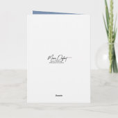 Christmas Cats Embracing On a Snowy Fence カード (裏面)