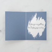 Christmas Cats Embracing On a Snowy Fence カード (内部)