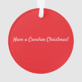 Christmas Cavalier オーナメント (裏面)