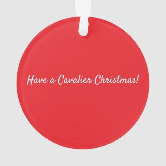 Christmas Cavalier オーナメント (裏面)