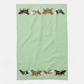 Christmas Cavaliers Parade キッチンタオル (縦)