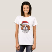 Christmas Cavapoodle Tシャツ – Blenheim (正面フル)