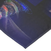 Christmas Celebration Colorful Tree Navy Blue テーブルクロス (アングル)