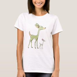 Christmas Celebration Green Deers Holidays Cute Tシャツ