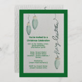 Christmas Celebration Invitation  招待状 (正面/裏面)