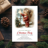 Christmas Celebration Invite Rustic Holiday Scene  招待状