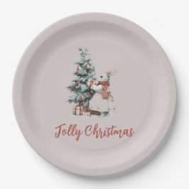 Christmas Celebration Paper Plate | Joyful Holiday ペーパープレート