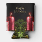 Christmas Celebration Red Candles Winter Holidays 缶クーラー (正面)