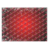 Christmas Celebration Red Reindeer Elegant テーブルクロス (正面(横))