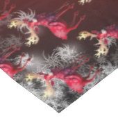 Christmas Celebration Red Reindeer Elegant テーブルクロス (アングル)