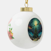 Christmas Ceramic Ornament –Round Keepsake セラミックボールオーナメント (左)