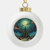 Christmas Ceramic Ornament –Round Keepsake セラミックボールオーナメント (正面)