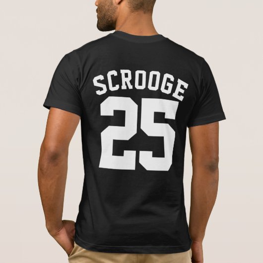 Christmas Chaos Coordinator Custom Name & Number Tシャツ (裏面)