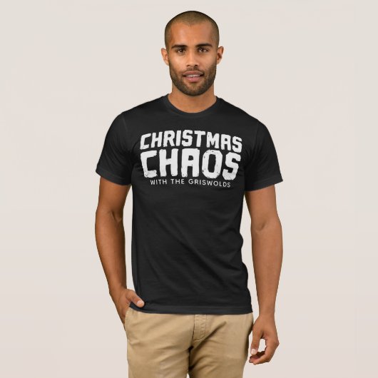 Christmas Chaos With The [Insert Your Name] Funny Tシャツ (正面フル)