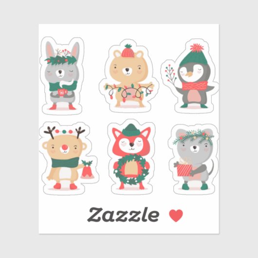 Christmas character sticker collection シール (シート)