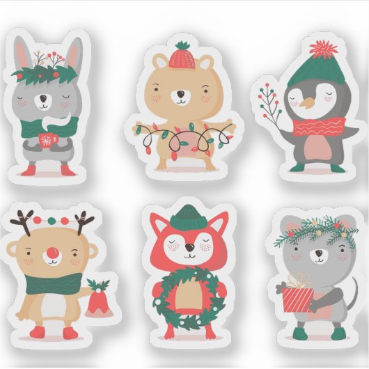 Christmas character sticker collection シール (正面)