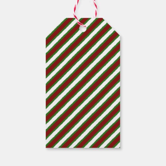 Christmas Character With Candy Cane ギフトタグ (裏面)