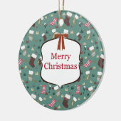 "Christmas Charm" セラミックオーナメント (左)