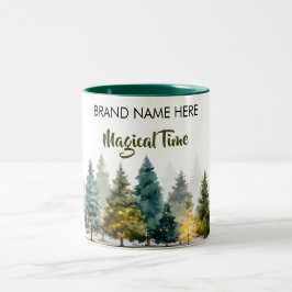 Christmas Charm Mug • Add Your Brand Name ツートーンマグカップ