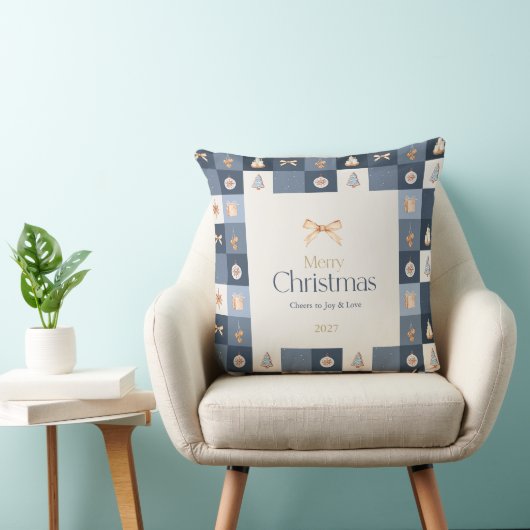 Christmas Checkered Holiday クッション (椅子)