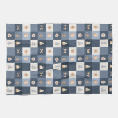 Christmas Checkered Kitchen Towel キッチンタオル (横)