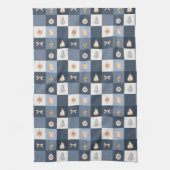 Christmas Checkered Kitchen Towel キッチンタオル (縦)