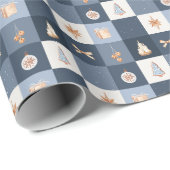 Christmas Checkered Pattern ラッピングペーパー (ロールコーナー)