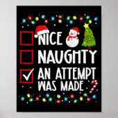 Christmas Checklist Naughty Nice An Attempt Was Ma ポスター (正面)
