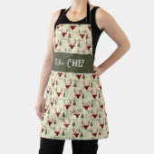Christmas Cheer Apron with Deer and Trees エプロン (インサイチュ)