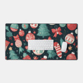 Christmas Cheer, Xmas Holiday, Christmas Gift for デスクマット (キーボード&マウス)