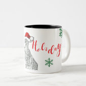 Christmas Cheetah Mug Cup ツートーンマグカップ (正面右)