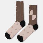 Christmas Chess Cookies Pattern ソックス (左)