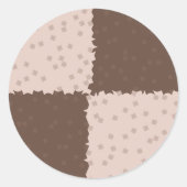 Christmas Chess Cookies Pattern ラウンドシール (正面)