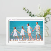 Christmas Chic Simple Typography Photo Family (スタンド正面)