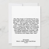 Christmas Chicken Flat Holiday Card シーズンカード (裏面)