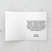 Christmas Chicken Folded Holiday Card シーズンカード (内部)