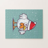 Christmas Chicken Puzzle ジグソーパズル (横)
