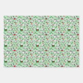 Christmas Chickens ラッピングペーパーシート (正面)