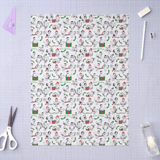 Christmas Chickens 薄葉紙 (クラフト)