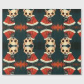 Christmas Chihuahua ラッピングペーパー (フラット)