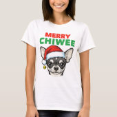 Christmas Chihuahua Tシャツ (正面)