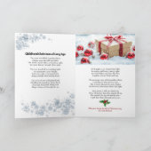 Christmas Childhood Memories Poem Add Signature カード (内部)