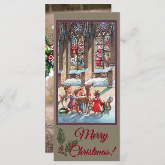Christmas Children Nativity Photocard カード (正面/裏面)