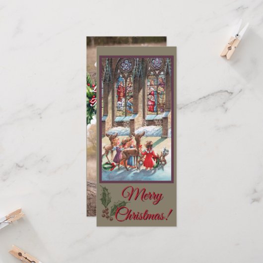 Christmas Children Nativity Photocard カード (正面/裏面インサイチュ)