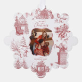 Christmas Chinoiserie Photo Tree Ornament オーナメントカード (正面)