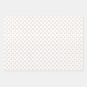 Christmas Chinoisserie Trellis Pink Coquette Bow ラッピングペーパーシート (正面2)